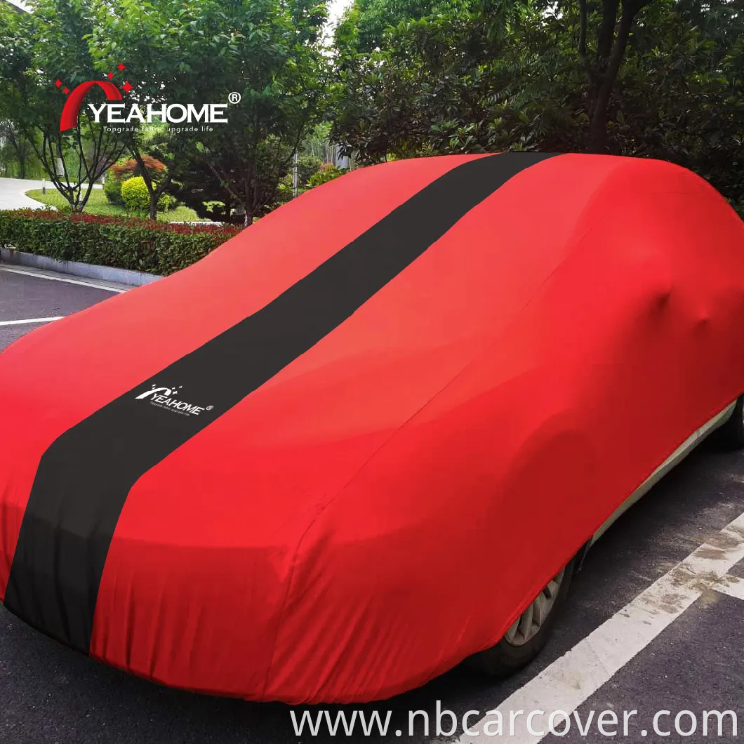 Fashion Color Car Covers Stretchable Dust-Proof Breathable Auto Cover Indoor